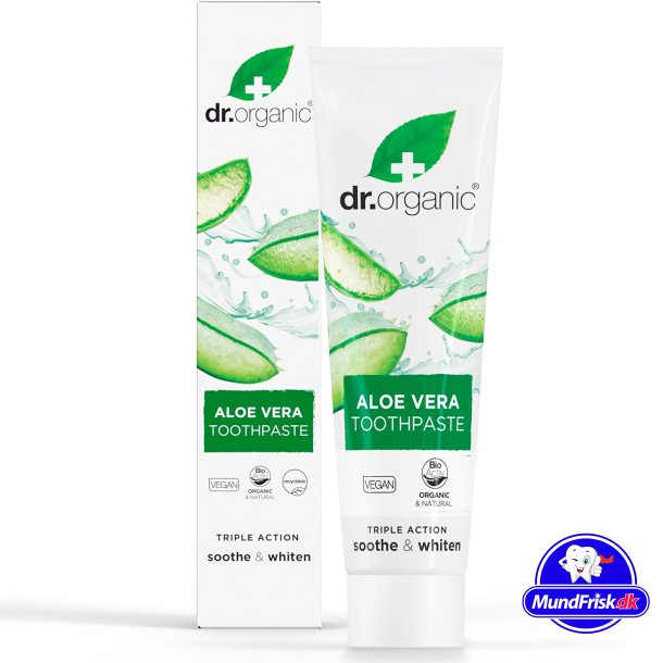 kologisk Whitening Tandpasta DR. Organic Aloe Vera 100 ml.