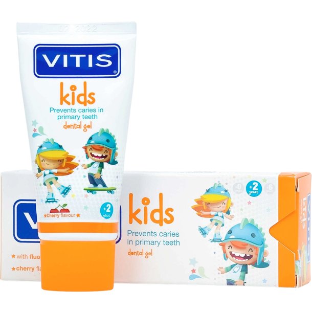 Vitis Barntandkrm Kids Cherry Xylitol 0,2 r 50 ml
