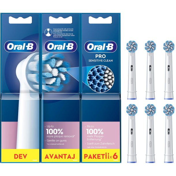Oral-B PRO Sensitive Clean 6 st. Borsthuvuden