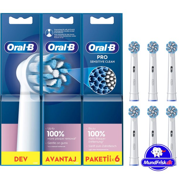 Oral-B PRO Sensitive Clean 6 stk. Brstehoveder