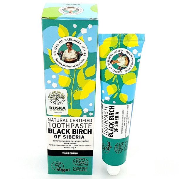 Naturlig Tandpasta GRANDMOTHER Agafia Black Birch of Siberia 85 gr.