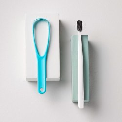 Grin Bio Tongue Cleaner & Tandborste Set