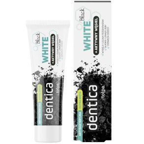 Charcoal Whitening Tandpasta DENTICA by Tołpa Black White 75 ml