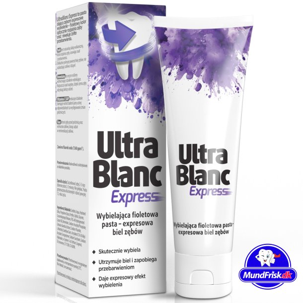 Tandblekning Tandkrm UltraBlanc Express Violet 75 ml.
