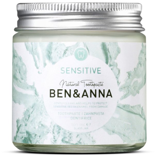 Naturlig Whitening tannkrem BEN &amp; ANNA Sensitive 100 ml.