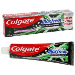 Colgate MaxFresh Toothpaste Whitening Strips Bamboo Charcoal 100 ml