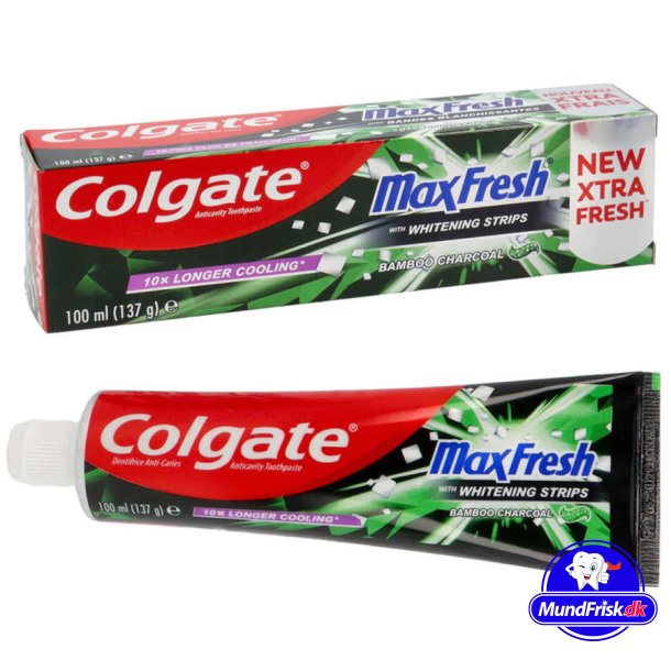 Colgate MaxFresh Toothpaste Whitening Strips Bamboo Charcoal 100 ml