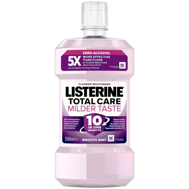 Listerine Munvatten Total Care ZERO 10-i-1 Smooth Mint 500 ml.