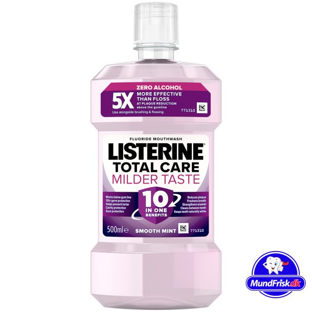 Listerine Mundwasser Total Care ZERO 10-in-1 Smooth Mint 500 ml.