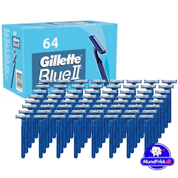 Gillette 64 stk. Blue II Engangsskrabere
