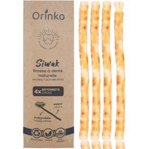 Miswak Sticks 4 pcs. ORINKO Siwak Sticks 100 % naturlig tannb�rste