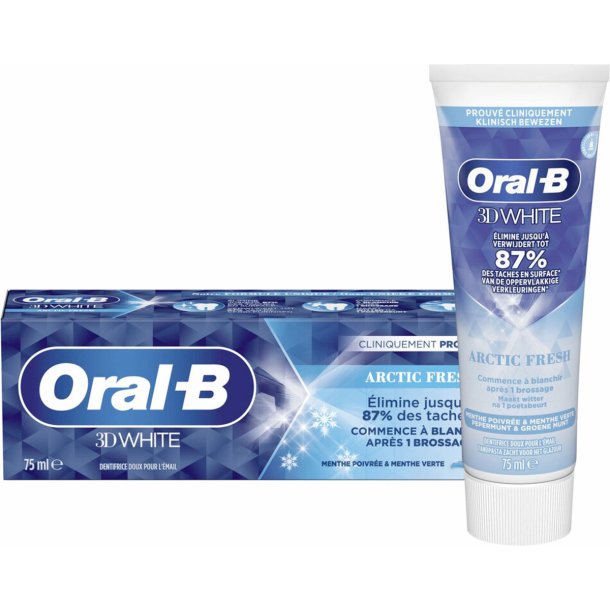 Oral-B 3D White Tandkrm Arctic Fresh 75 ml.