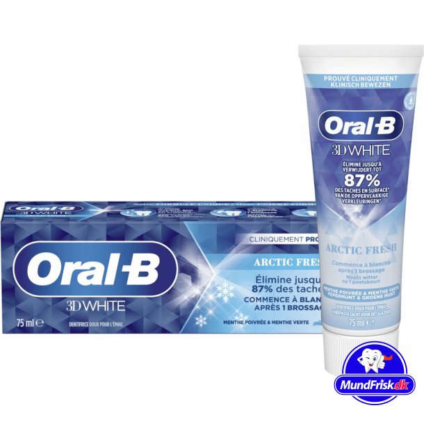 Oral-B 3D White Tandpasta Arctic Fresh 75 ml.