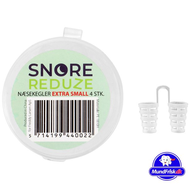 SnoreReduze Stop Snorken 4 stk. Nsekegler for bedre vejrtrkning