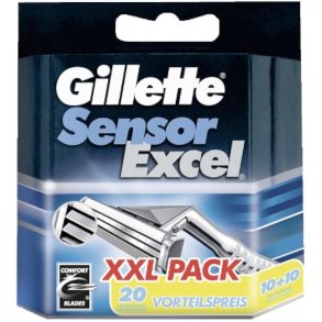 Gillette Sensor EXCEL 20 stk. Barberblade 