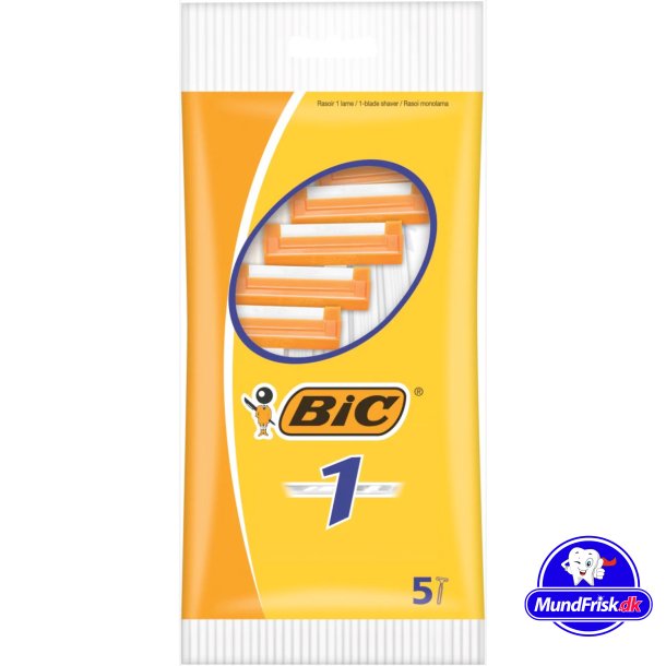 BIC 1 Classic Engangsskrabere Normal Skin 5 stk.