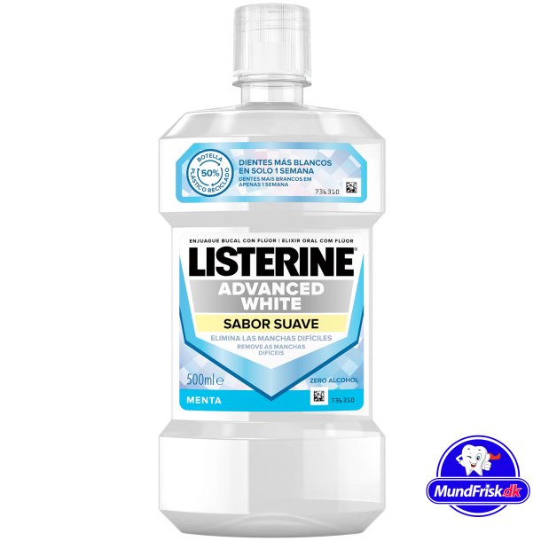 Listerine Advanced White Sanfter Flavour Mundwasser 500 ml.
