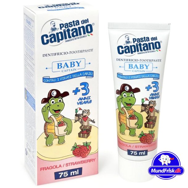 Italienische Kinderzahnpasta PASTA del Capitano Strawberry 75 ml