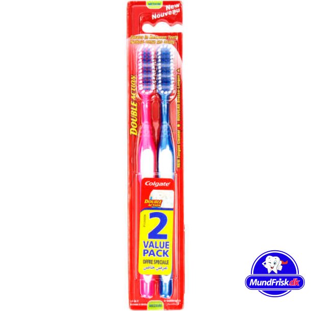 2 st. Colgate Double Action tandborstar Medium