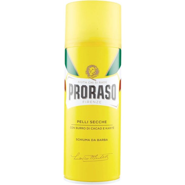 Barberskum PRORASO Shaving Foam Cocoa Butter &amp; Shea 400 ml