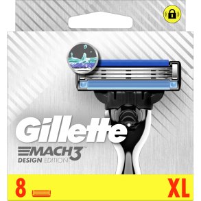 Gillette Mach3 DESIGN Edition Barberblader 8 pcs.