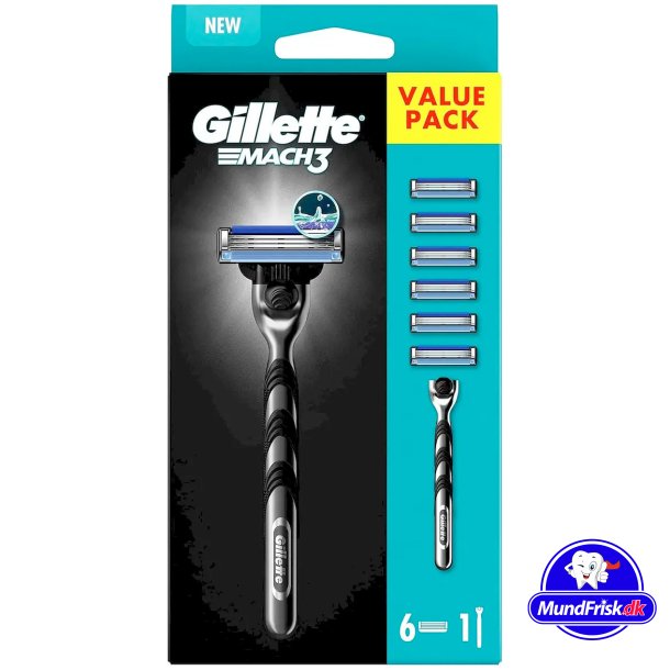 Gillette Mach3 Rasierer 6 Stk. Rasierklingen