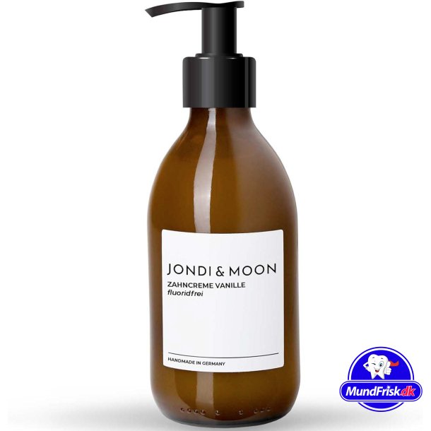 Nat&uuml;rliche Zahnpasta Jondi &amp; Moon Vanille Glasspender 250 ml.