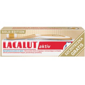 Lacalut Active Tannkrem 100 ml + Lacalut Gold Tannbrste