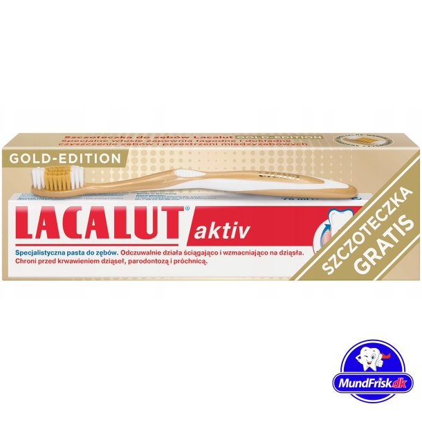Lacalut Active Zahnpasta 100 ml + Lacalut Gold Zahnbrste