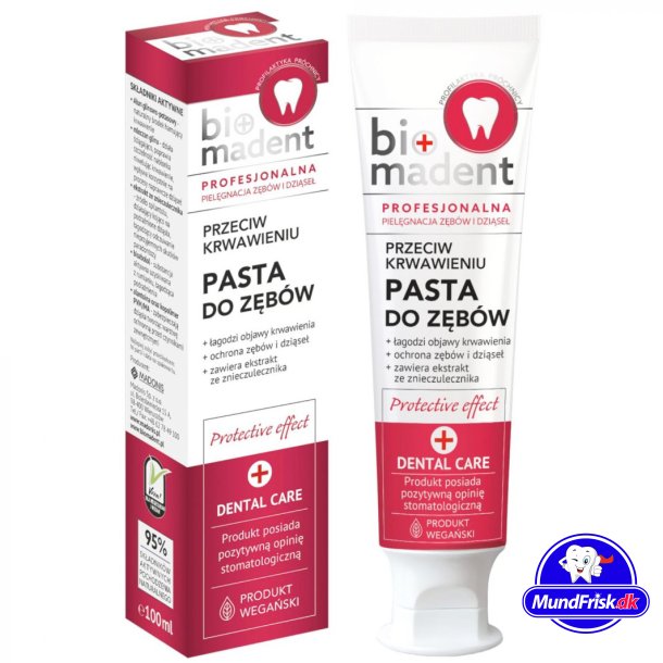 Tandkrm Bldande tandktt BIO MADENT Skyddseffekt 100 ml.