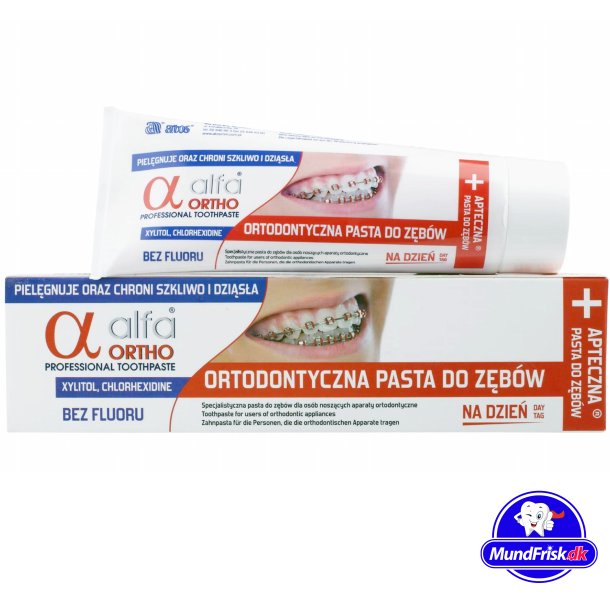 Ortodontisk Tandpasta ALFA ORTHO 75 ml.