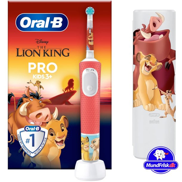 Oral-B PRO Elektrische Zahnbrste fr Kinder + Etui Der Knig der Lwen