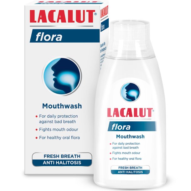 Munvatten mot dlig andedrkt LACALUT Flora 300 ml.