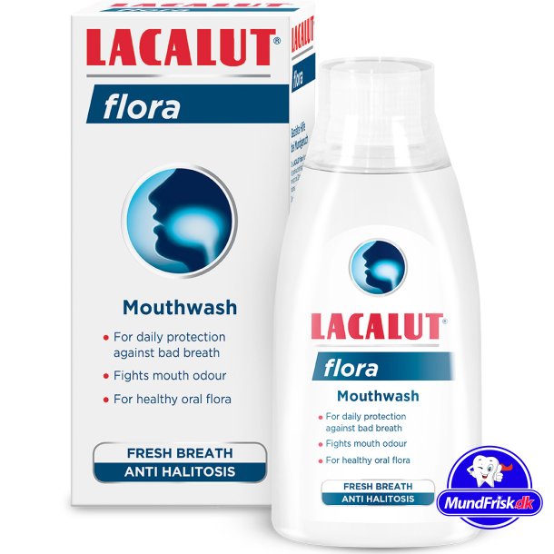 Mundwasser gegen Mundgeruch LACALUT Flora 300 ml.