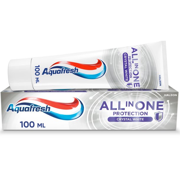 Aquafresh Whitening Tandpasta All in One Protection Crystal White 75 ml.