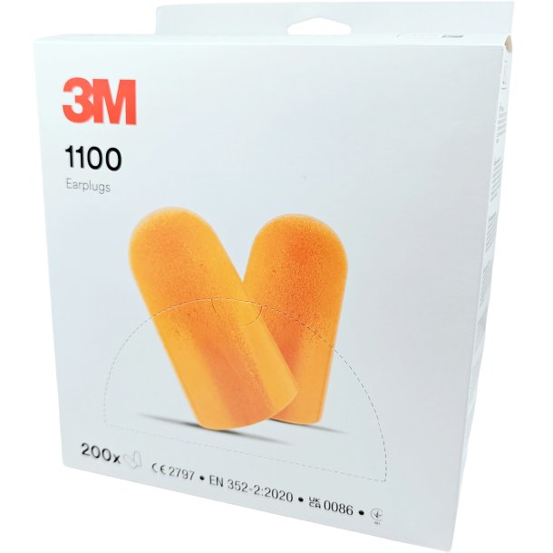 3M ronproppar 200 Par 1100 Orange