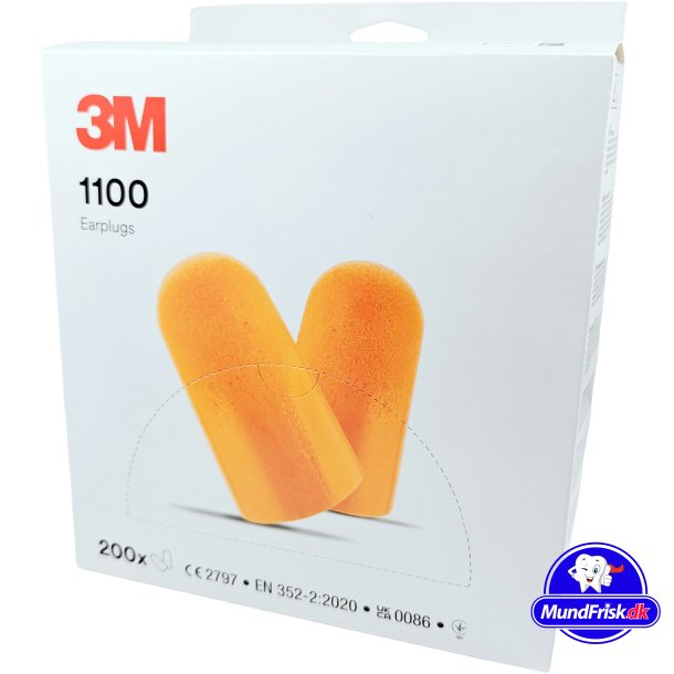 3M 1100 korvatulpat 200 paria Orange