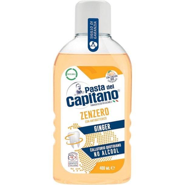 Pasta del Capitano Mundskyl Antibakteriel Ginger 400 ml.