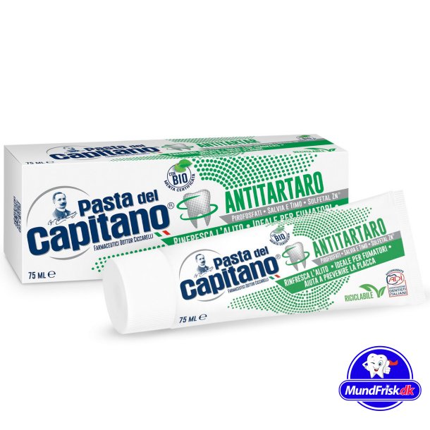 Italienische Zahnpasta Pasta del Capitano Anti Zahnstein 75 ml.