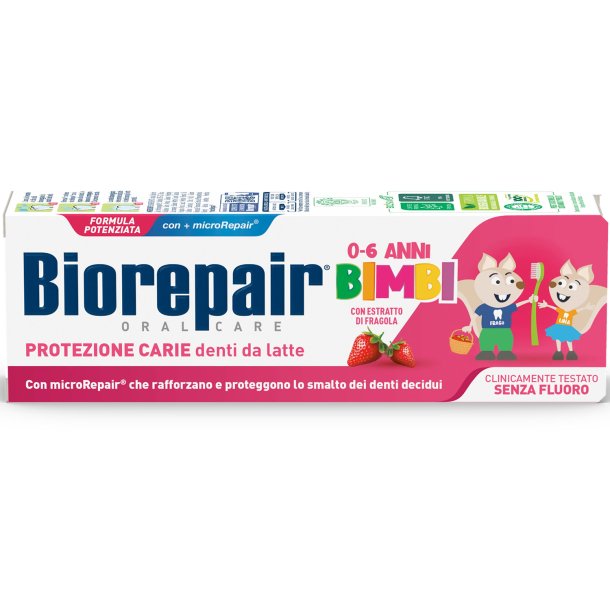 Biorepair Barntandkrm Strawberry Kids 0-6 r 50 ml
