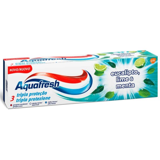 Aquafresh Tandpasta Senses Eucalyptus, Lime &amp; Mint 75ml