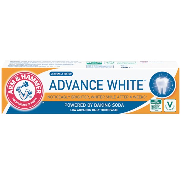 Arm &amp; Hammer Tandpasta Advance White Baking Soda 75 ml.