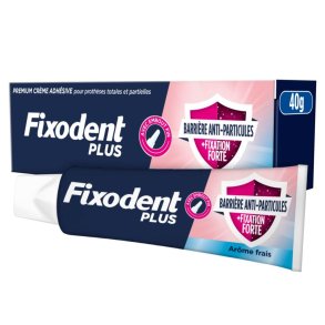 Fixodent Plus Barriere mod madrester protesekl�ber med st�rkt hold (40 g)