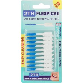2TH Flexpicks Rubber Interspace Brushes Soft 50 st.