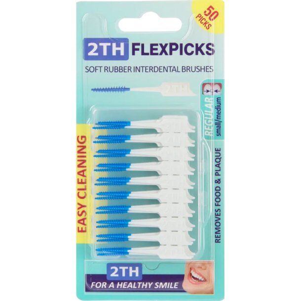 2TH Flexpicks Rubber Interspace Brushes Soft 50 st.