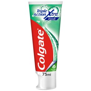 Colgate Tannkrem Triple Action Xtra Fresh Stand Tube 75 ml.