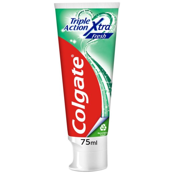 Colgate Tannkrem Triple Action Xtra Fresh Stand Tube 75 ml.