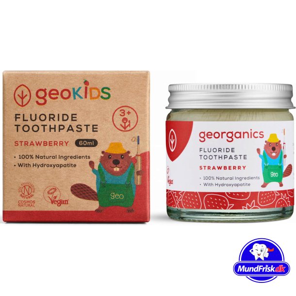 Natrliche Kinderzahnpasta GEORGANICS Strawberry 60 ml