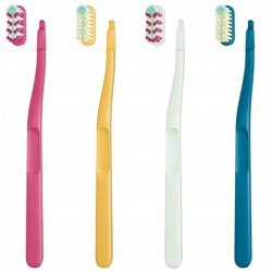 Jordan SOFT Tannbrster Bytt skaft + 2 brstehoder