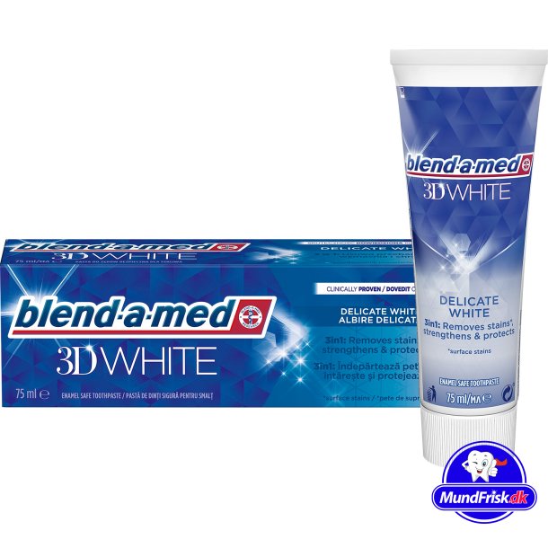3D White Tandpasta BLEND-A-MED  Delicate White 75 ml.